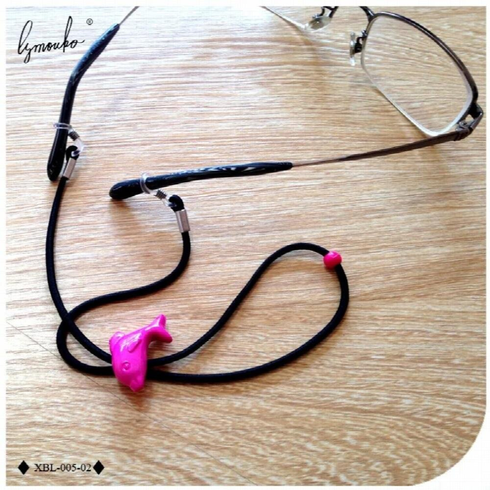 Black Lymouko 2Pcs/Lot Hot Elastic Rope Sport Glasses String Cord Climbing Sunglasses For Nonslip Lanyard Chain Rope Strap