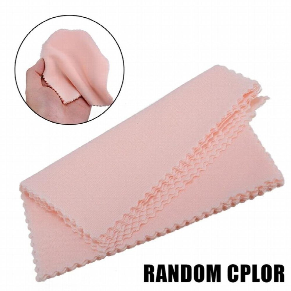 Multicoloured 10Pcs Cleaning Eyeglasses Cloth Economy Sunglasses Screen Microfiber Cleaner Cloth Eyewear Accessories Random