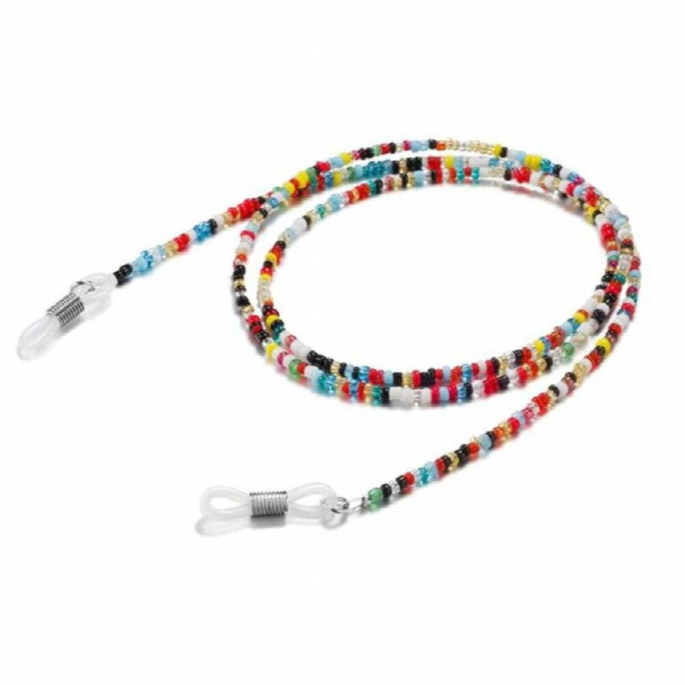 Multicoloured Eyeglasses Chains Beads Eyeglass Sunglasses Spectacle Cord Beads Sunglasses Chain Sunglasses Spectacles Eyewear