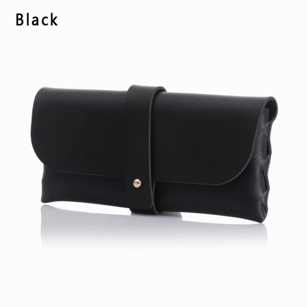 1PC Portable Glasses Case Men Women Magnetic PU Leather Foldable Glasses Box For Eyeglass Oversize Sunglasses Pouch