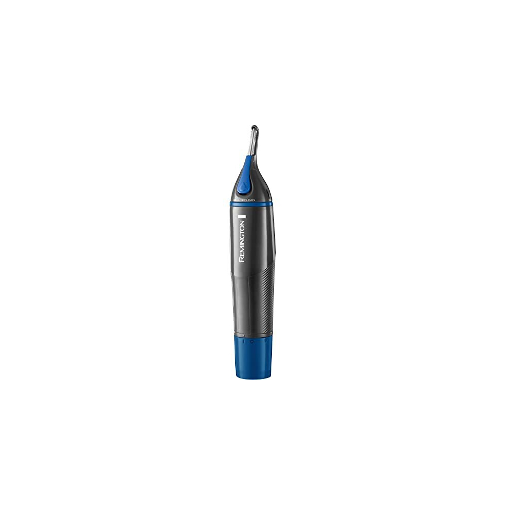 Mens Battery Operated Nose, Ear and Eyebrow Hair Trimmer, Showerproof - NE3850, Silver