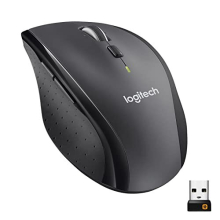 M705 Marathon Wireless Mouse, 2.4 GHz USB Unifying Receiver, 1000 DPI, 5-Programmable Buttons, 3-Year Battery, Compatible with PC, Mac, Laptop,