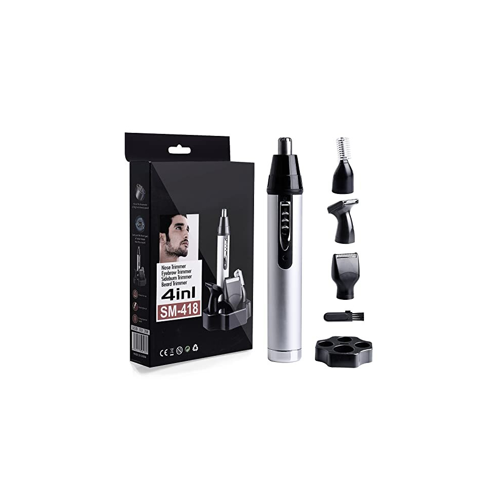 Dveda Nose Hair Trimmer For Men, 2020 Upgrade Professional Usb Rechargeable Nostril Nasal Hair Vacuum Cleaning System,4 In 1 Hair And Beard Clippers