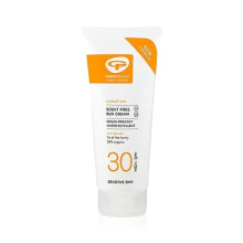 Scent-Free SPF30 Sun Cream 200ml - Natural Organic Sunscreen for Sensitive Skin, Non-Greasy & Reef-Safe