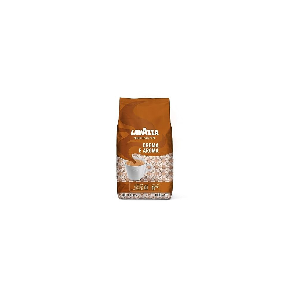 Crema e Aroma, Arabica and Robusta Medium Roast Coffee Beans, 1 kg (Pack of 1)