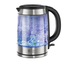 21600-10 Illuminating Glass Kettle, Black, 1.7 Litre, 3000 Watt