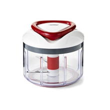 Zyliss E910015 Easy Pull Food Processor - 75 cl Manual Handheld Chopper/Blender White/Red