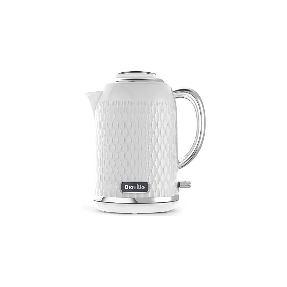 Curve White Electric Kettle | 1.7L | 3KW Fast Boil | White & Chrome [VKT117]