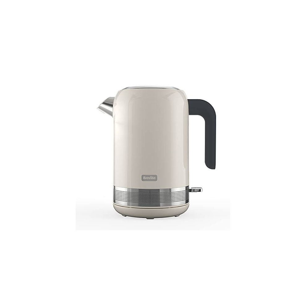 High Gloss Electric Kettle | 1.7 Litre | 3kW Fast Boil | Cream, Plastic [VKT153]