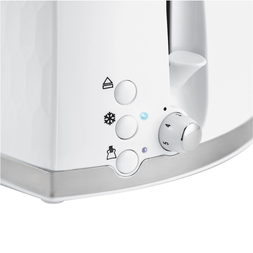 26060-2-slice-toaster---contemporary-honeycomb-design-with-extra-wide-slots-and-high-lift-feature--white