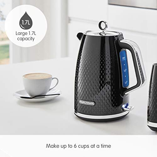 Morphy Richards Verve Black Jug Kettle - 1.7L - Rapid Boil - Limescale Filter - Plastic - 103010 2