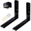 Microwave Wall Mount Brackets, Foldable Arm Adjustable Extensible Wall Hanging Microwave Brackets Oven Stand Shelf Rack Load 100 lb (Black) 1