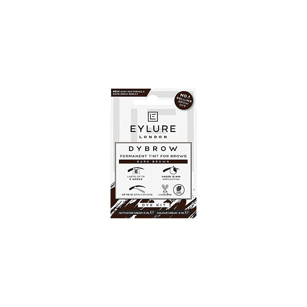 DYBROW Eyebrow Dye Kit, Dark Brown