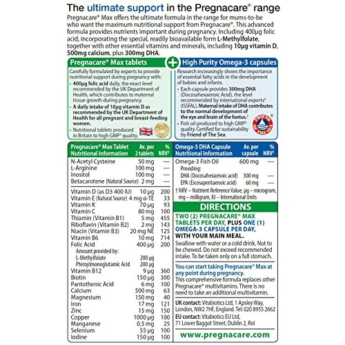 Pregnacare Vitabiotics Pregnacare Max, 84 Tablets/Capsules - Pack of 1 1