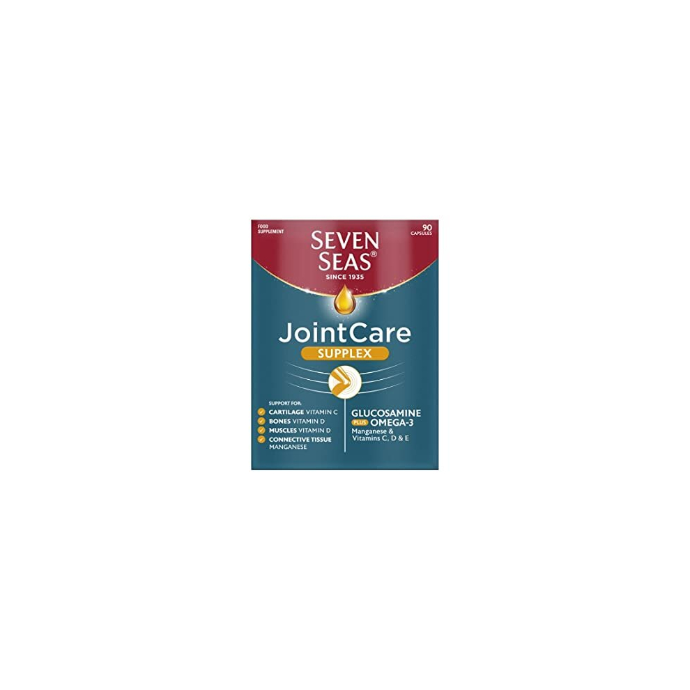 JointCare Supplements, Supplex, 90 High Strength Capsules With Glucosamine & Omega-3, + EPA & DHA, Vitamin D & C, Manganese & Zinc