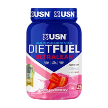 Diet Fuel UltraLean Strawberry 1KG: Meal Replacement Shake, Diet Protein Powders for Weight Control and Lean Muscle Development
