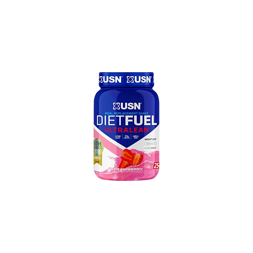 Diet Fuel UltraLean Strawberry 1KG: Meal Replacement Shake, Diet Protein Powders for Weight Control and Lean Muscle Development