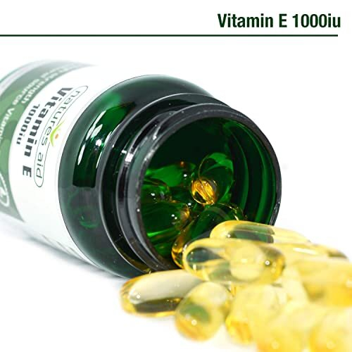 Natures Aid Vitamin E 1000iu, Natural Source, High Strength, 30 Softgel Capsules 2