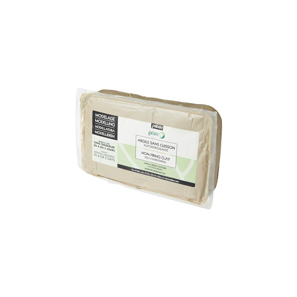 Pebeo Gedeo Air Drying Clay, Natural,,1.5 Kg White