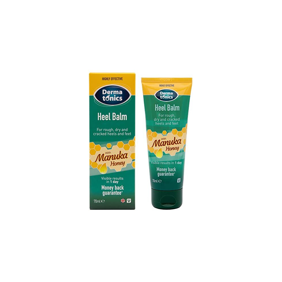 Dermatonics Fast-Acting Manuka Honey Heel Balm | Nourishing Formula For Rough And Cracked Heels | Hydrates And Softens Dry Feet | Suitable For Diabetics And Vegan