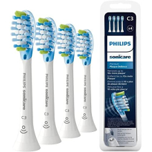 Sonicare Original C3 Premium Plaque Defence Standard Sonic Toothbrush Heads - 4 Pack in White (Model HX9044/17)