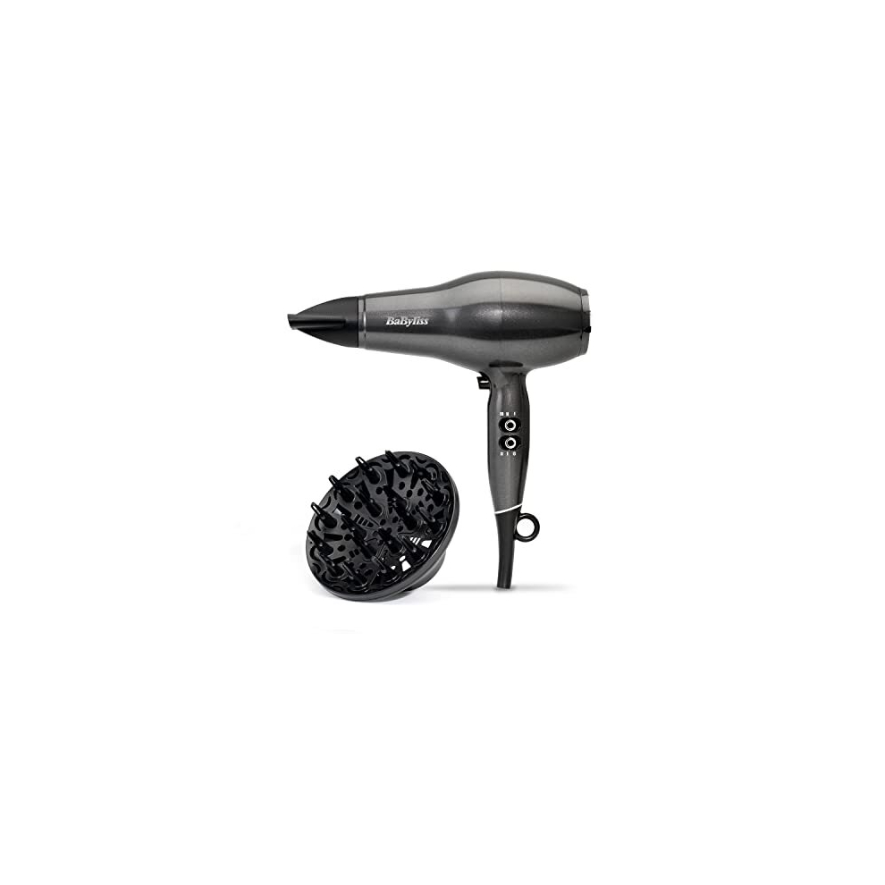 Babyliss Platinum Diamond 2300W Professional Ac Motor Hairdryer, Ultra-Fast Drying, Ionic, Diffuser