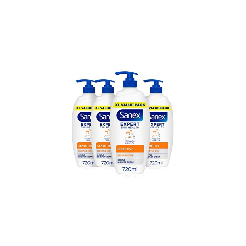 Expert Skin Health Sensitive Shower Gel, gently cleanses, skin-friendly fragrance, soothes sensitive skin, prebiotic & postbiotic complex,-image-OPC-PCRFNRH-NEW