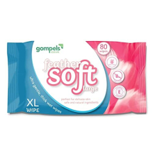 Extra Large Wet Wipes for Adults 30x20cms (80pk) - Feather Soft Body Cleansing Wet Wipes for Incontinence Care - Ultra Gentle, Thick XL Wet Wipes -