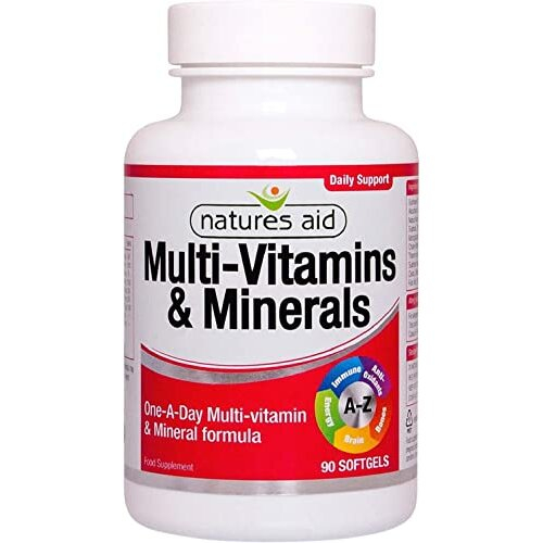 Natures Aid Multi-Vitamins and Minerals, 90 Capsules