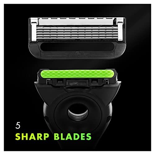 Gillette Labs with Exfoliating Bar and Heated Razor Blades, 8 Refills 1