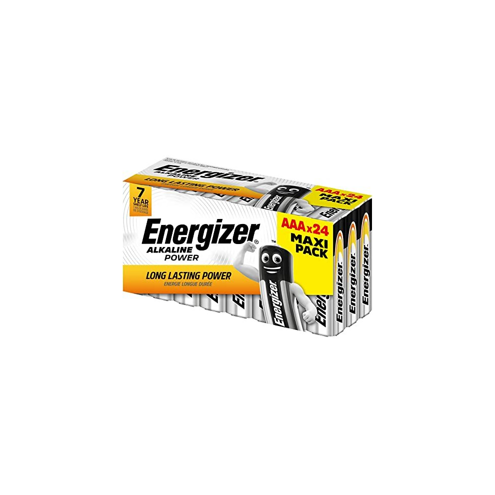 Energizer Alkaline Power Aaa Batteries, 24 Pack