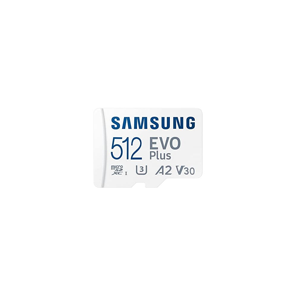 Evo Plus microSD SDXC U3 Class 10 A2 Memory Card 130MB/s with SD Adapter 2021 (512GB)