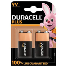 Plus 9V Batteries (2 Pack) - Alkaline - 100% Life Guaranteed - Reliability For Everyday Devices - 0% Plastic Packaging - 5 Year Storage - 6LR61 MN1604