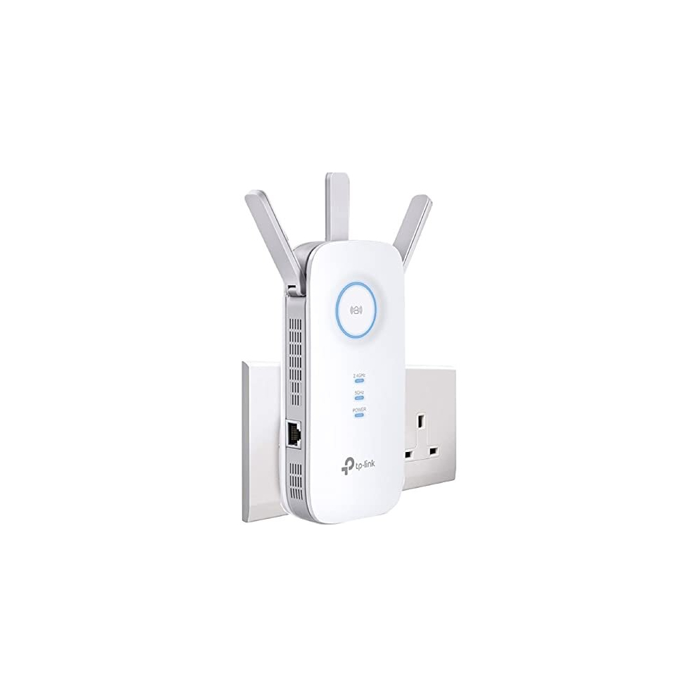 AC1900 Gigabit Mesh Wi-Fi Range Extender/Wi-Fi Booster/Wi-Fi Repeater, 3 External Antennas, Intelligent Signal Light, Power Schedule, LED Control,