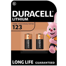 High Power Lithium 123 Battery 3V, pack of 2 (CR123 / CR123A / CR17345) designed for use in Arlo cameras, sensors, keyless locks, photo flash and
