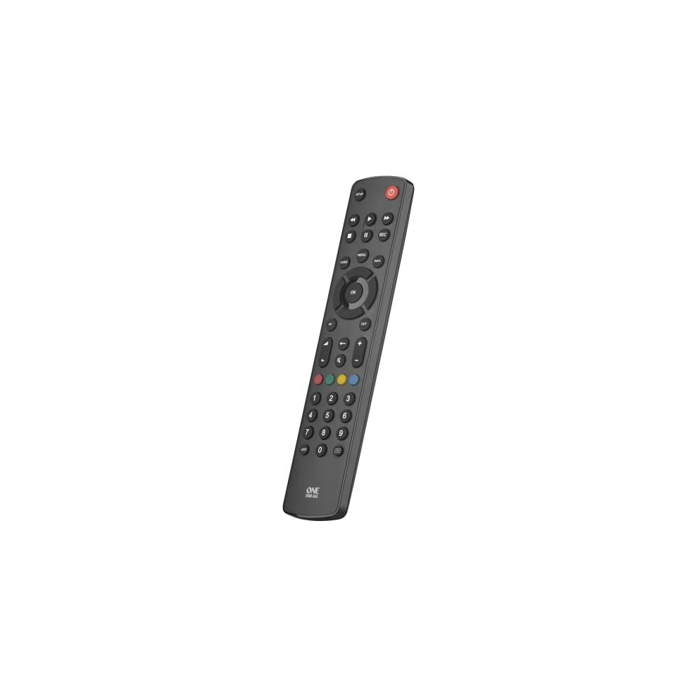 URC1210 Contour Universal Control of TV/Smart TV - Guaranteed to work with all manufacturer brands - ,Black