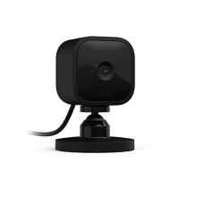 Mini | Indoor plug-in smart security camera, 1080p HD day and night video, motion detection, two-way audio, easy setup, Alexa enabled, Blink