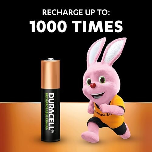 Duracell Rechargeable AAA 750 mAh Batteries, pack of 4 1