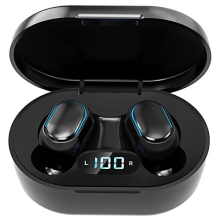 Wireless Headphones, True Wireless Earbuds with Led Display Charging Case, HD HiFi Stereo, One-click Smart Control, Built-in Mic, IPX7 Waterproof