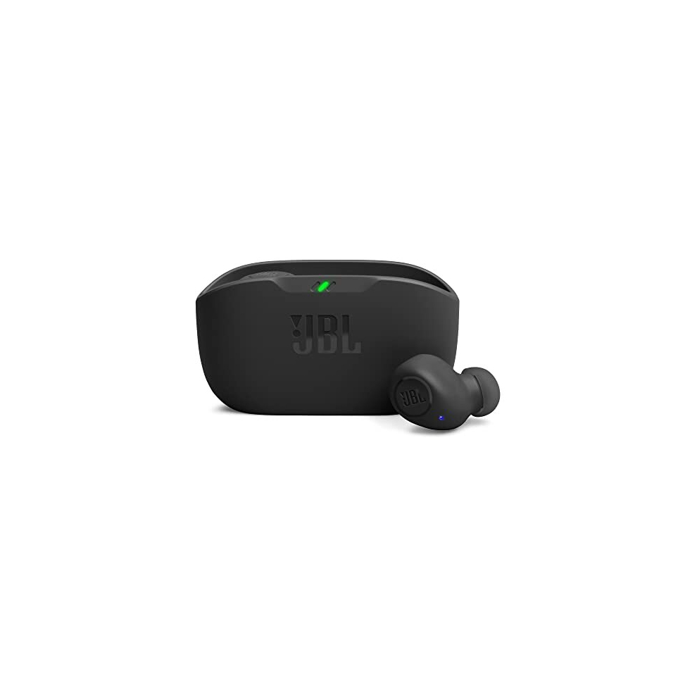 Jbl Wave Buds, In-Ear Wireless Earbuds With Ip54 And Ipx2 Waterproofing, Powerful Bass And 32 Hours Battery Life, In Black