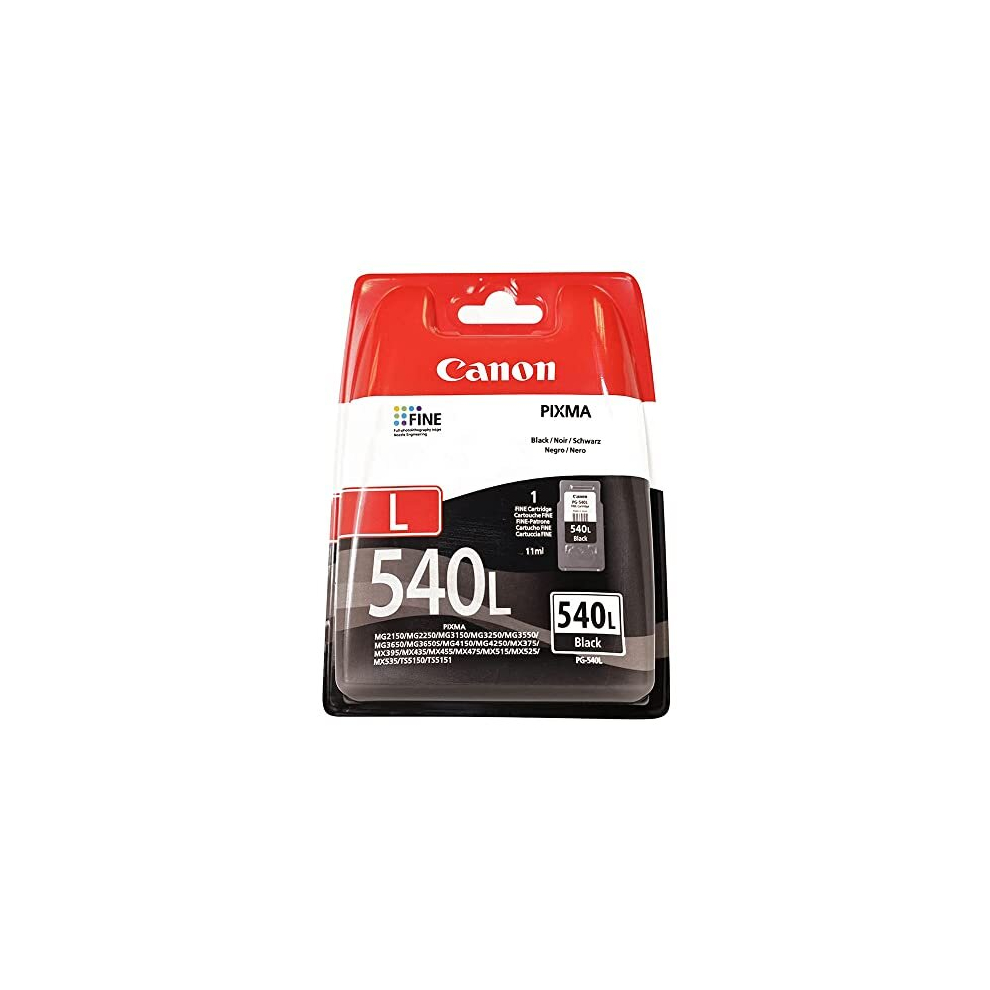 PG-540L Cartridge Size L Black (Blister or Cardboard Packaging - Packaging may vary)