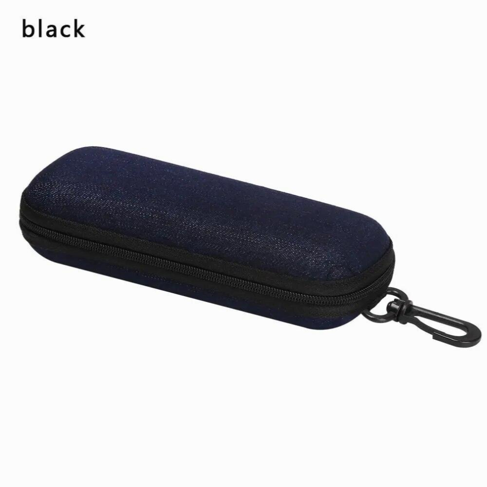 Denim Fabric Glasses Box Zipper Sunglasses Protection Resistance Container Eyeglasses Case TravelReading Glasses Carry Bag