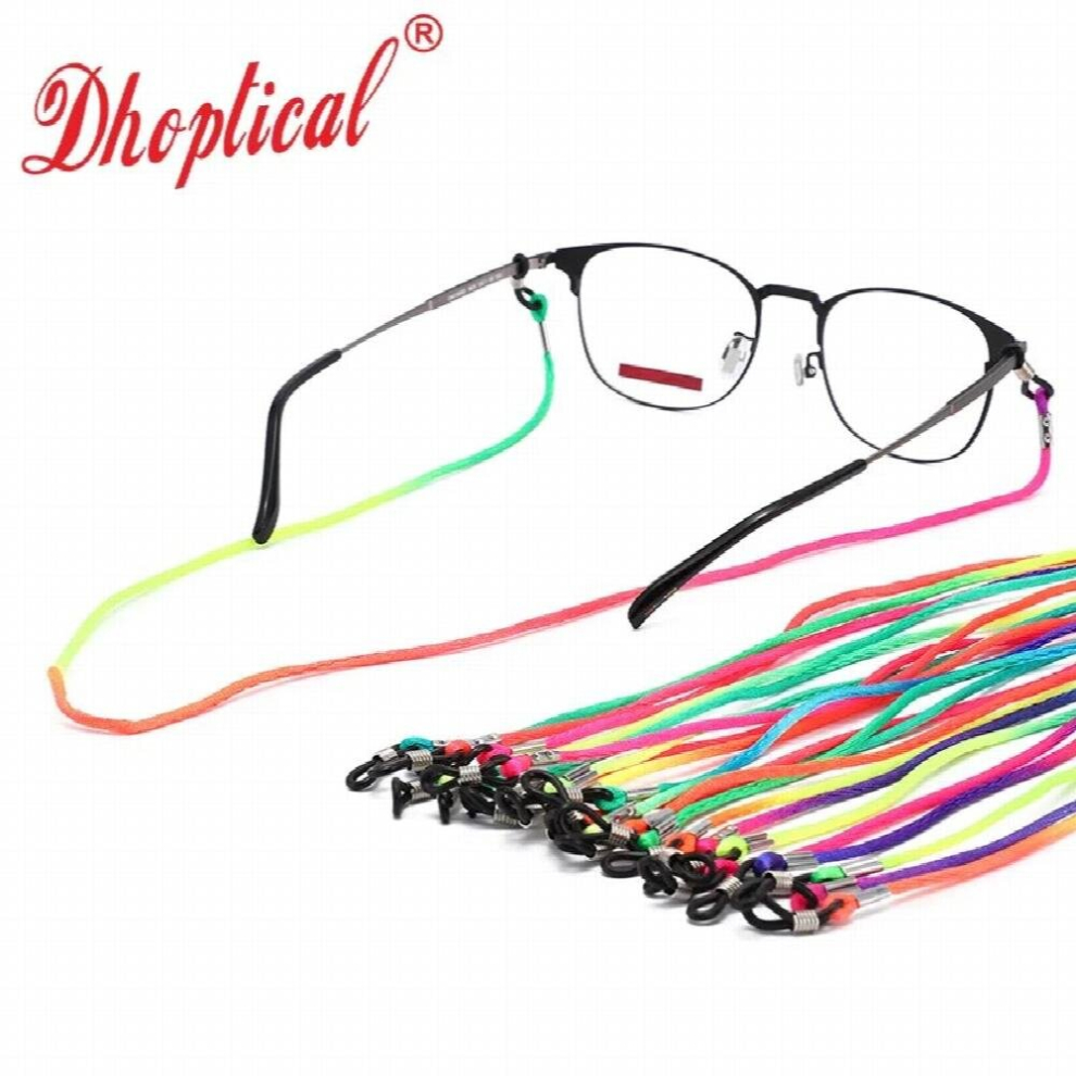 Multicoloured 12Pcs Colorful Eyeglasses Cord Avoid Glasses Slip Eyewear Rope Sunglasses Reading Glasses Chain By