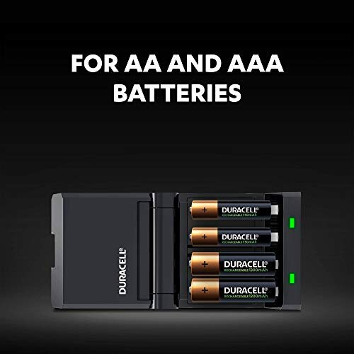 Duracell 45 minutes Battery Charger with 2 AA and 2 AAA 2