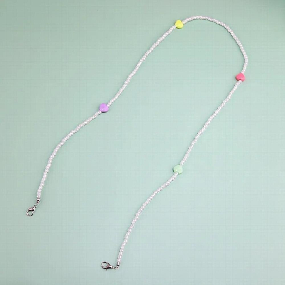 Beaded Glasses Chain Anti-lost Heart Star Mask Chain Lanyard Reading Glasses Sunglasses Spectacle Holder Eyewear Jewelry