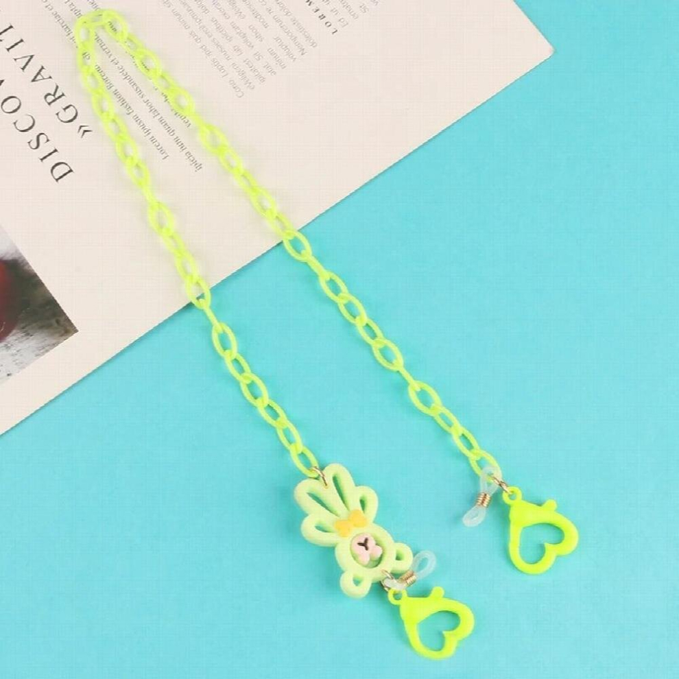 Kids Glasses Chain Acrylic Anti-lost Mask Lanyard Holder Cartoon Bear Charm Sunglass Chain Neck Cord Strap Jewelry Gift