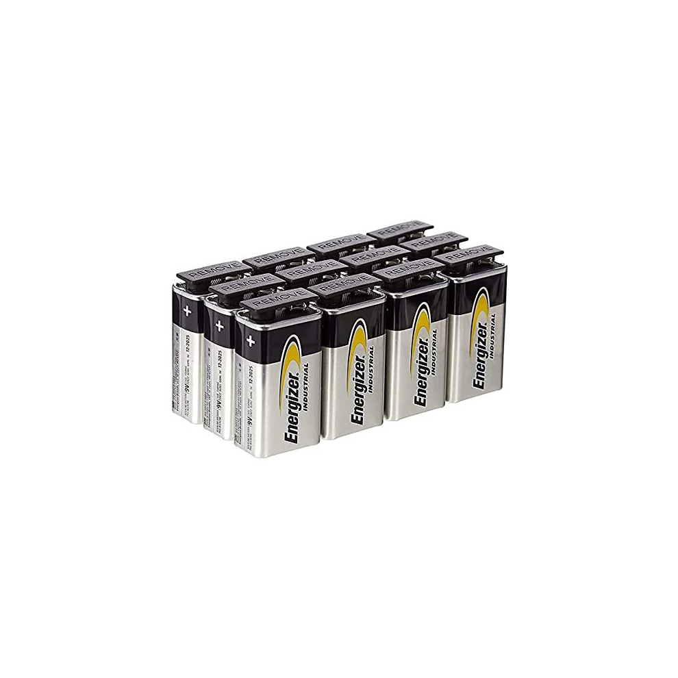 9V Industrial/Disposable Battery (Pack of 12)