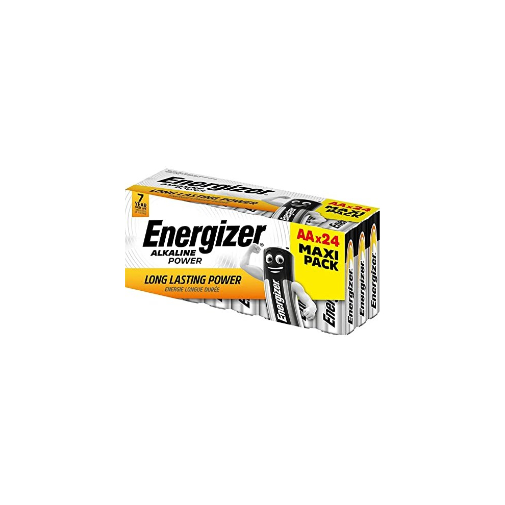 AA Batteries, Alkaline Power Double A Batteries, 24 Pack