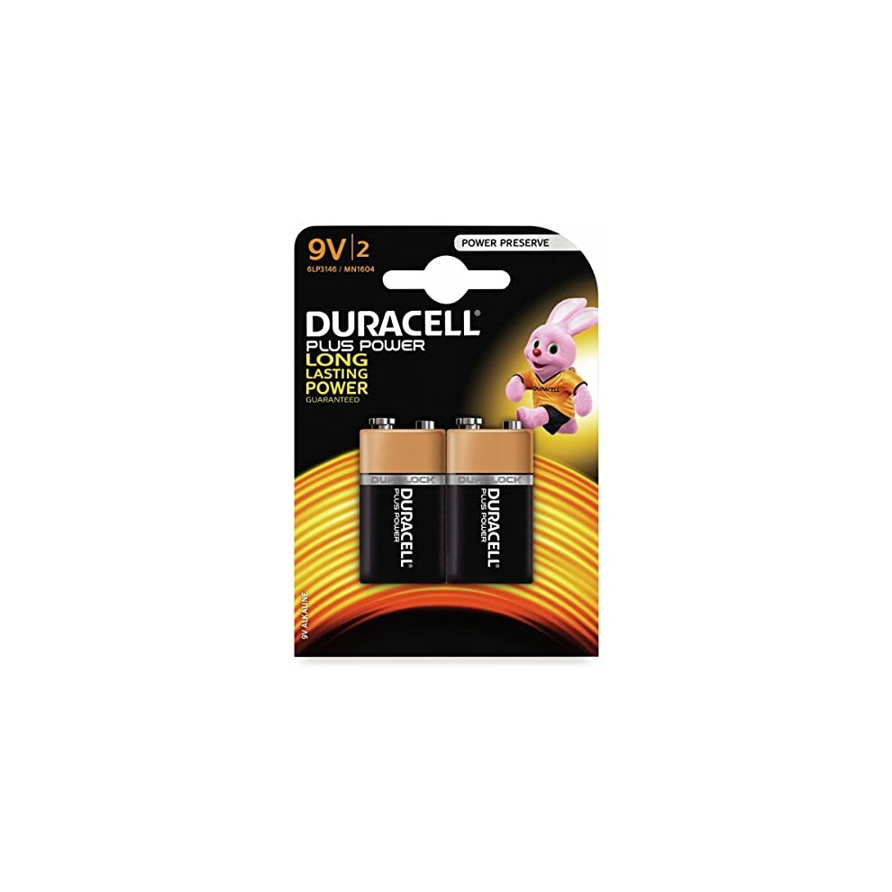 2Â X Duracell Batteries 3Â Blisters Duralock 9Â V Mn1604â 6Lr61â Power Plus 5011275038983