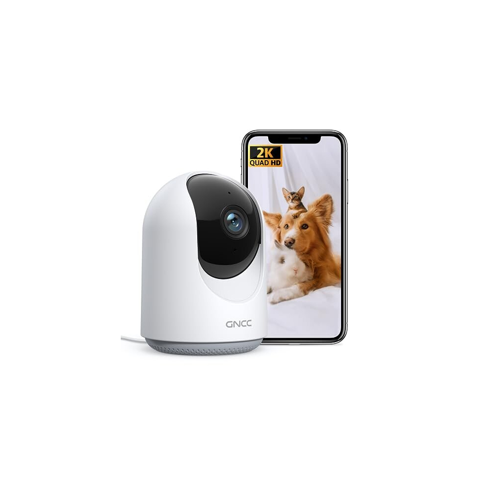 2K Pet Camera, Dog Camera, Indoor Camera, Cat Camera 360 Pan/Tilt, Motion/Sound Detection, 2-Way Audio, Real-Time Alert, SD&Cloud Storage, Works